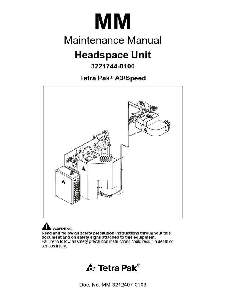 Tetra Pak A3/Speed Headspace Unit Manual | PDF | Sodium Hydroxide