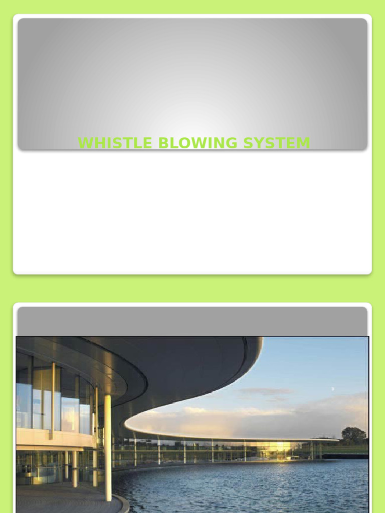 Whisle Blowing System | PDF | Audit | Business