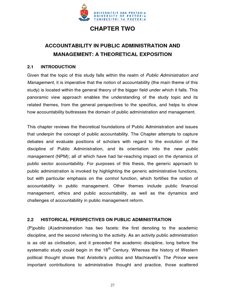 02 Chapter 2 | PDF | Accountability | Public Administration