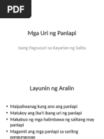 Mga Uri NG Panlapi - PPT | PDF