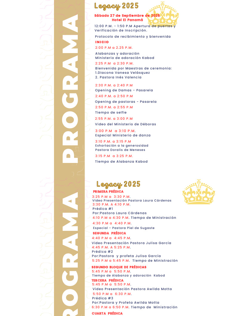Programa Congreso Legacy 2025 | PDF