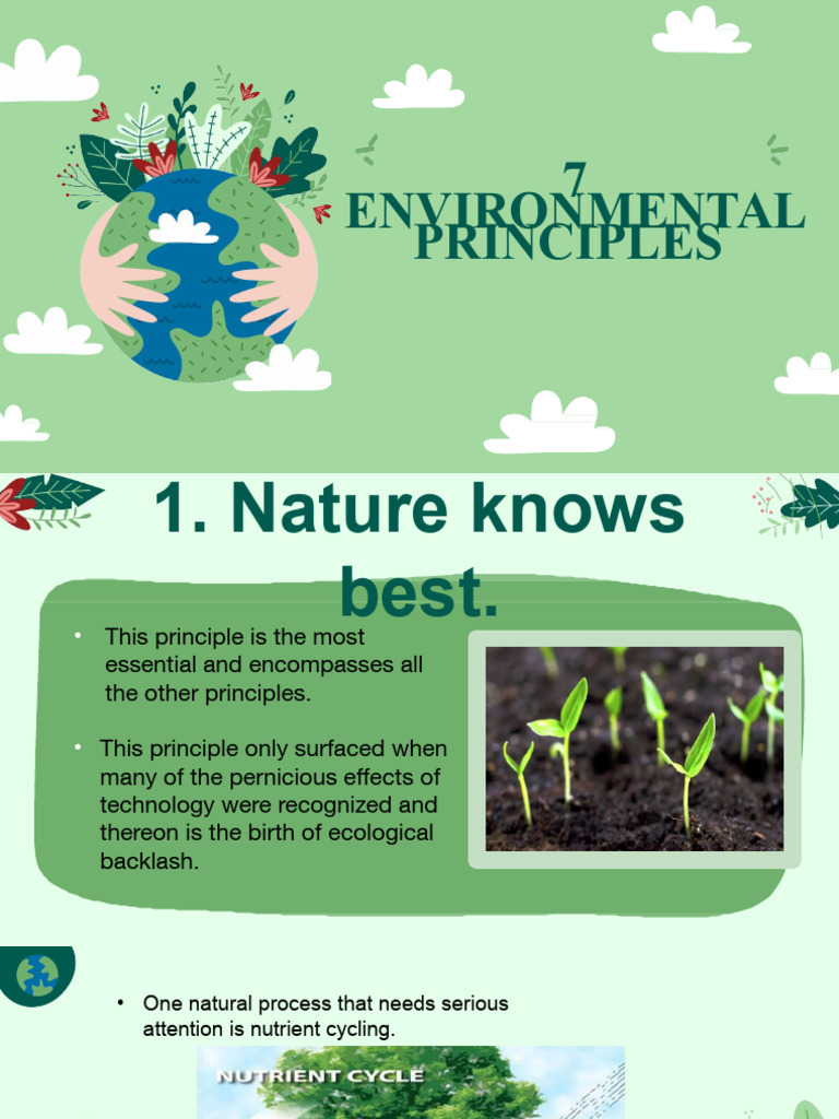 Key Environmental Principles Explained | PDF | Ecosystem | Waste