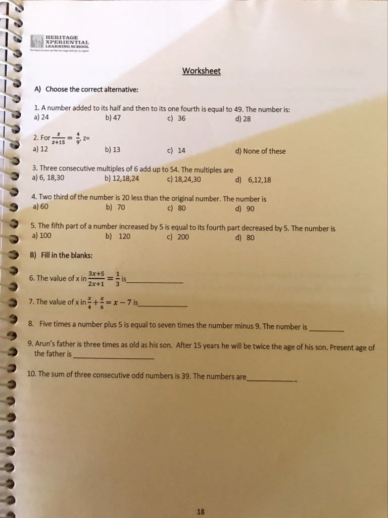 Worksheet 6 | PDF