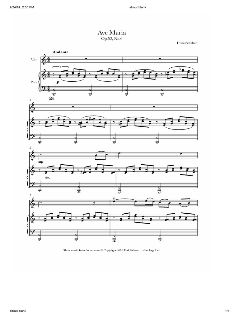 Violin 1 | PDF