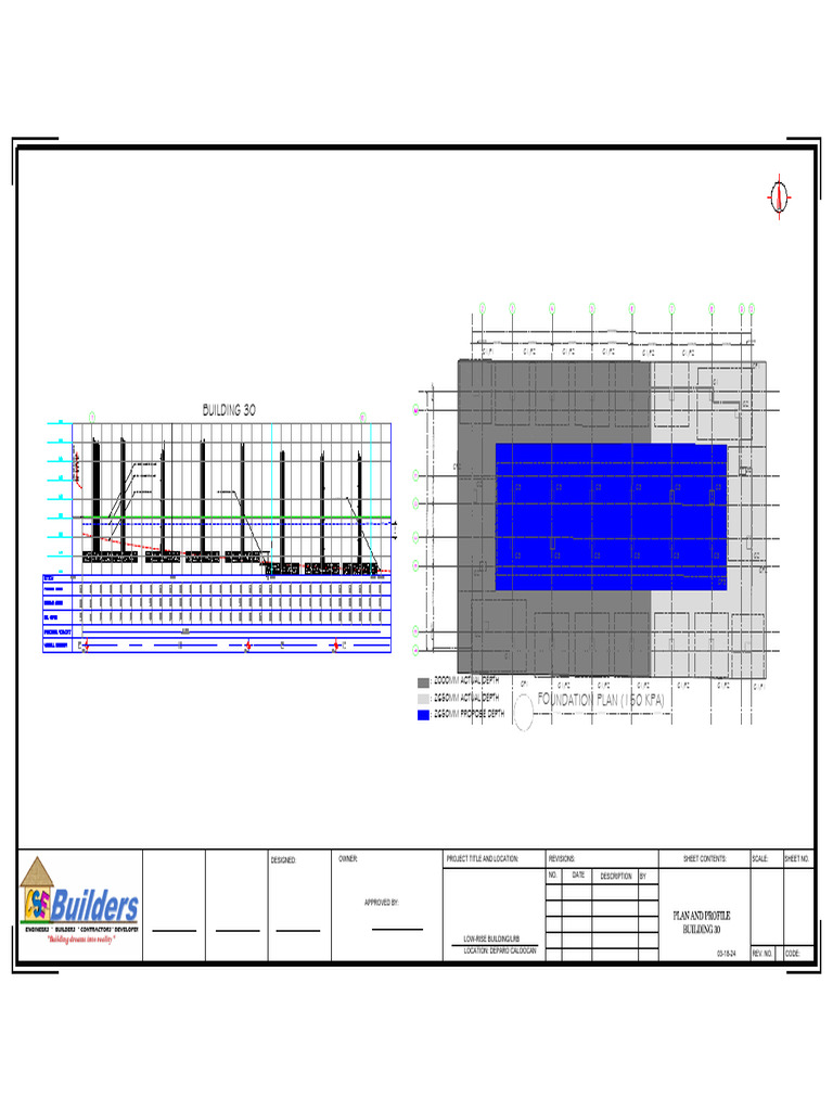 Plan and Profile For Building 30 Model 100500 | PDF