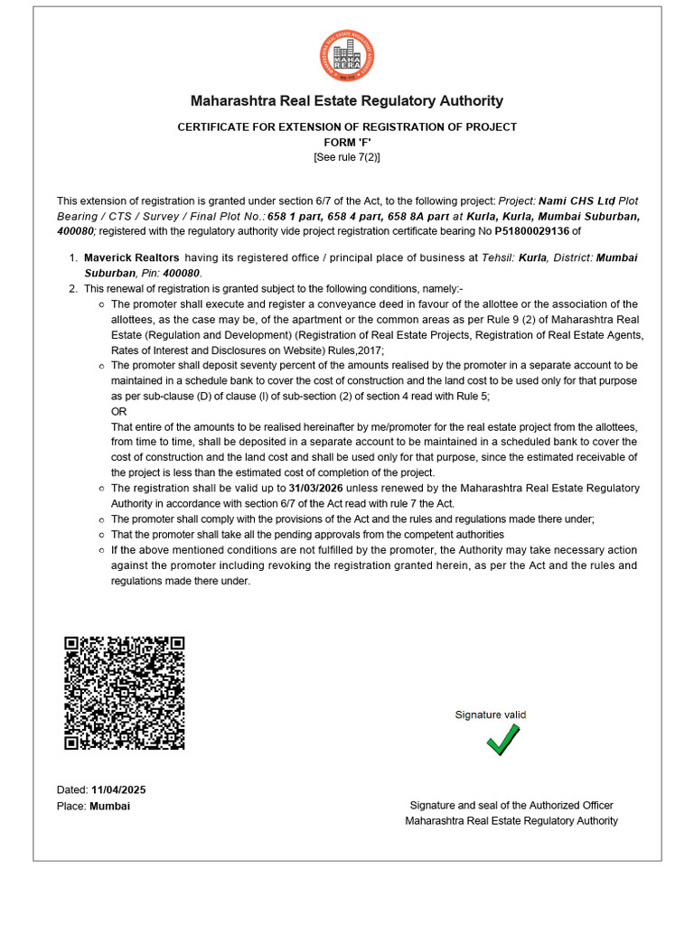 Rera Extension | PDF | Legal Documents | Justice