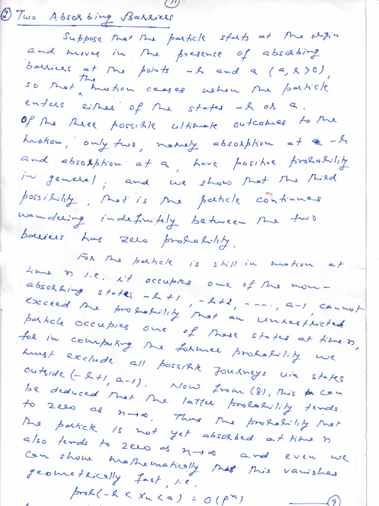 Stochastic Process Notes 3 | PDF