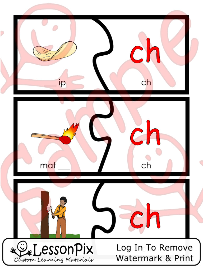 Consonant+Digraphs+ Sh+and+ CH Material 8217266 | PDF