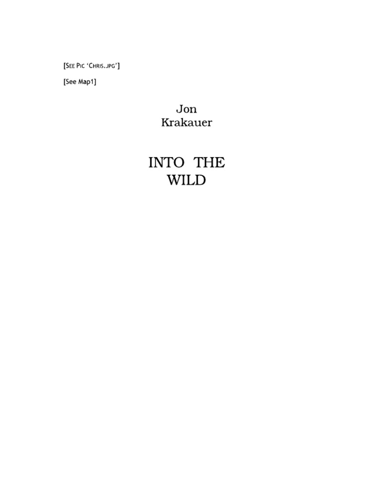 Kami Export - Into The Wild PDF | PDF
