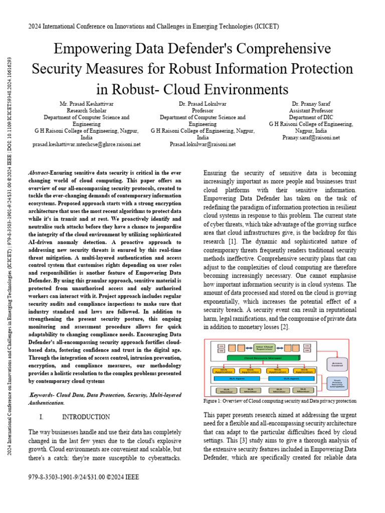 Empowering Data Defenders Comprehensive Security Measures For Robust ...