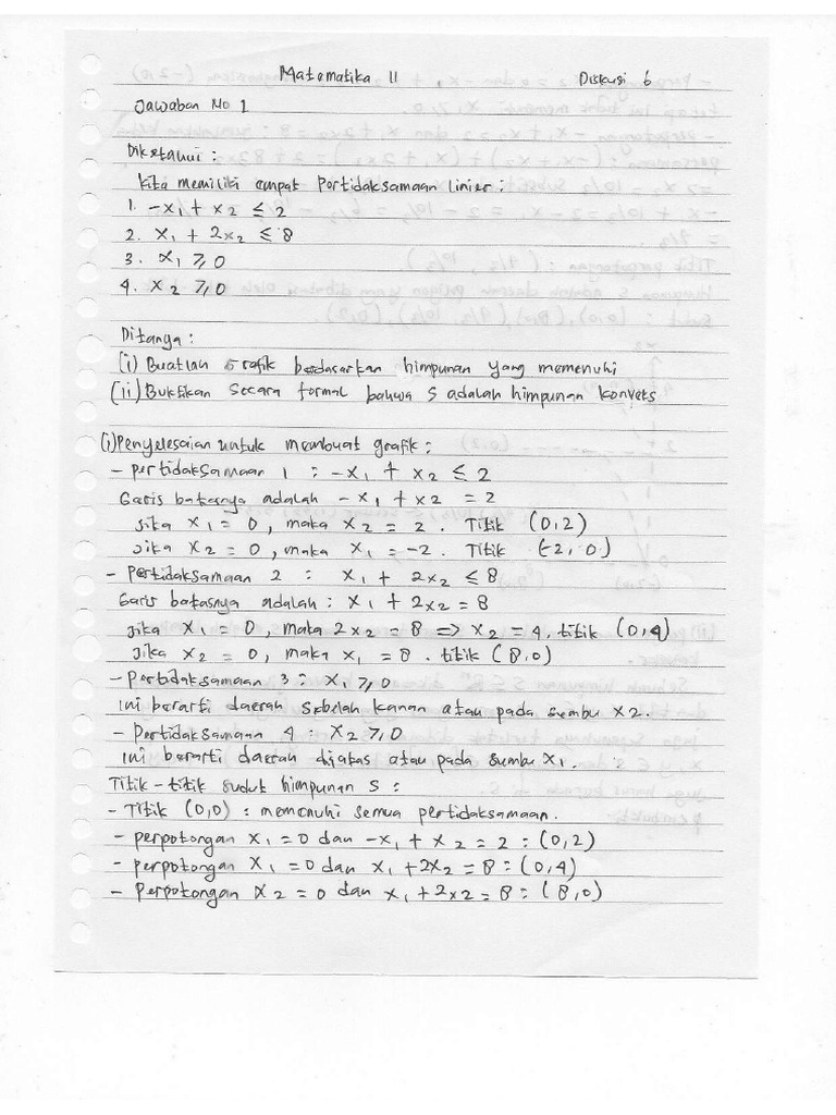 Jawaban Diskusi 6 Matematika Ii Pdf