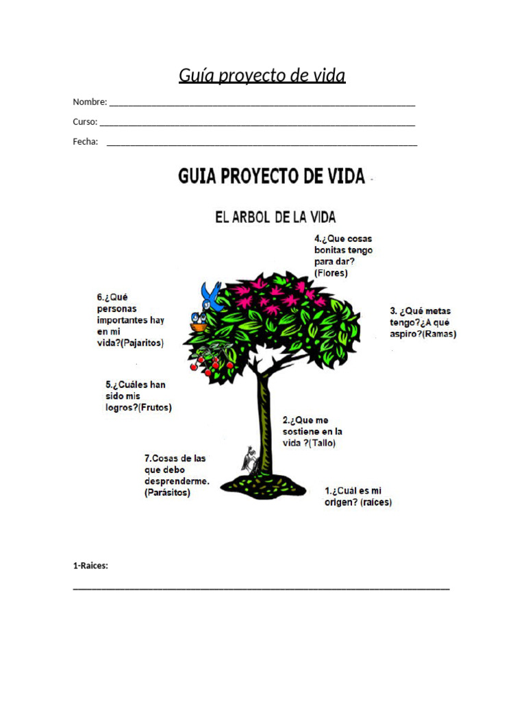 Guía para Desarrollar un Proyecto de Vida | PDF