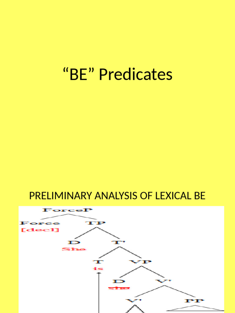 Unit 4 Be Predicates | PDF | Adjective | Predicate (Grammar)
