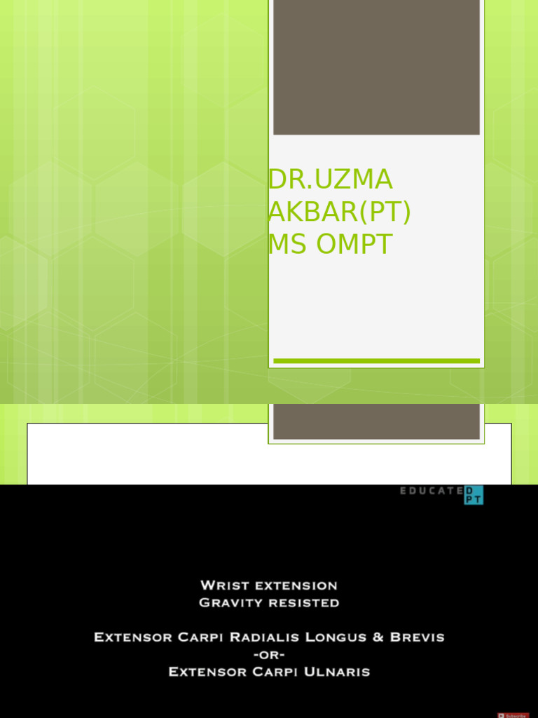 Wrist MMT | PDF
