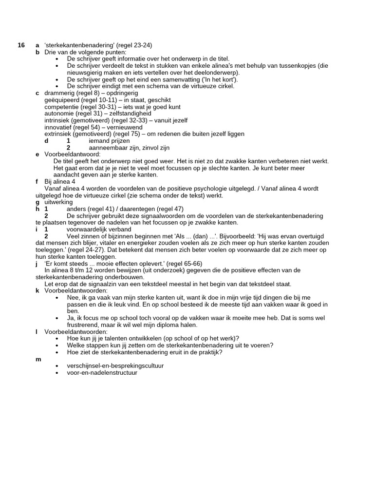 4 Vwo Antwoorden | PDF