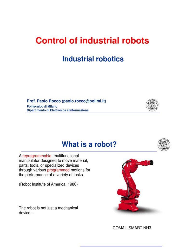 literature review of industrial robots