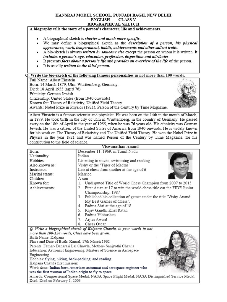 Albert Einstein: A Biographical Sketch | PDF