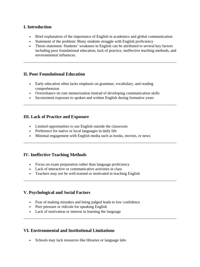 Factors Affecting English Proficiency | PDF | English Language ...