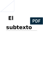 El Subtexto Expresión Oral