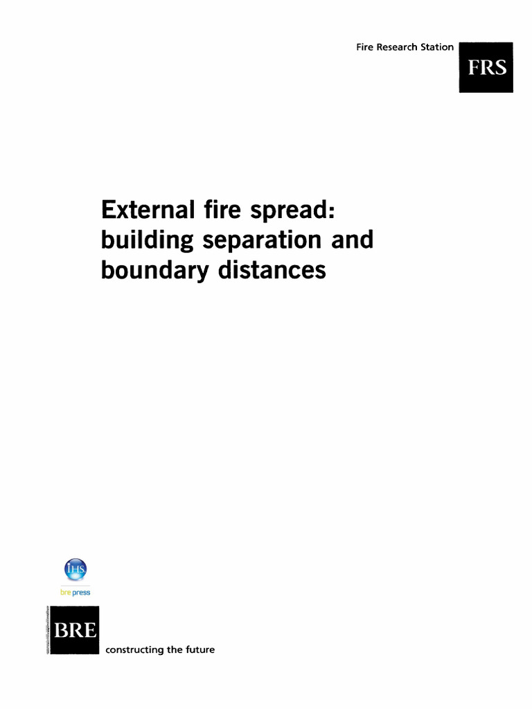 Fire Spread: Building Separation Guidelines | PDF