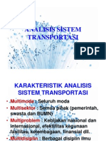Analisis Sistem Transportasi