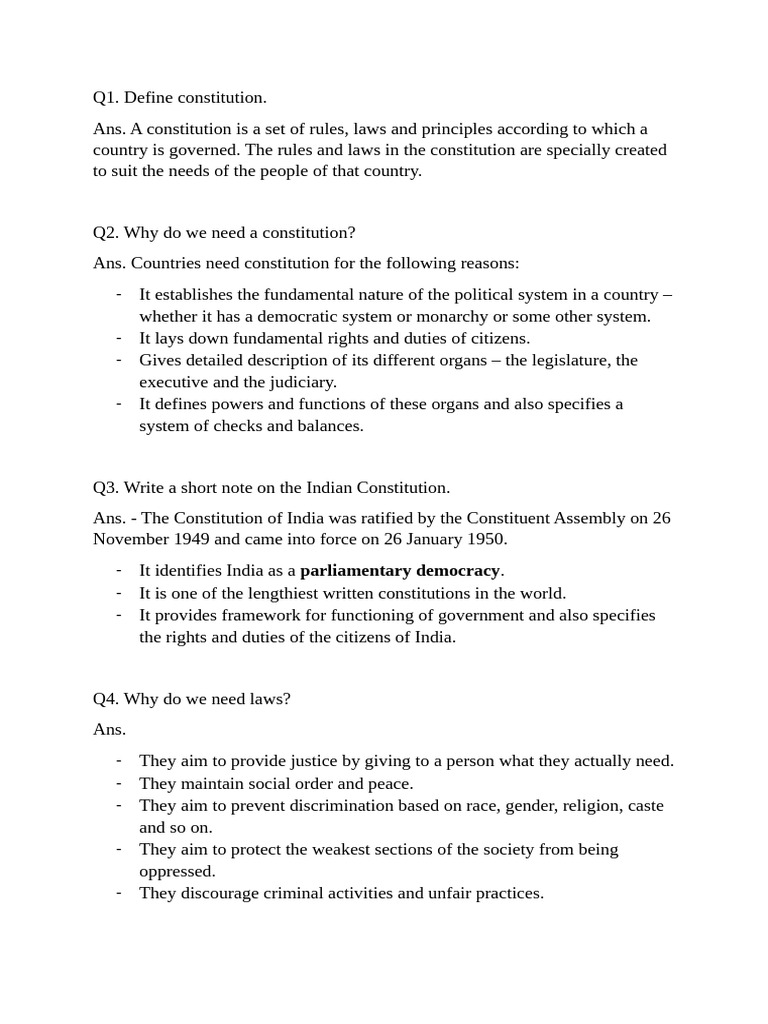 Consitution | PDF | Constitution | Rule Of Law