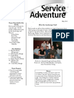 Service Adventure Newsletter May2012