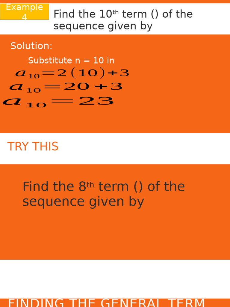 Finding The General Term of A Sequence | PDF