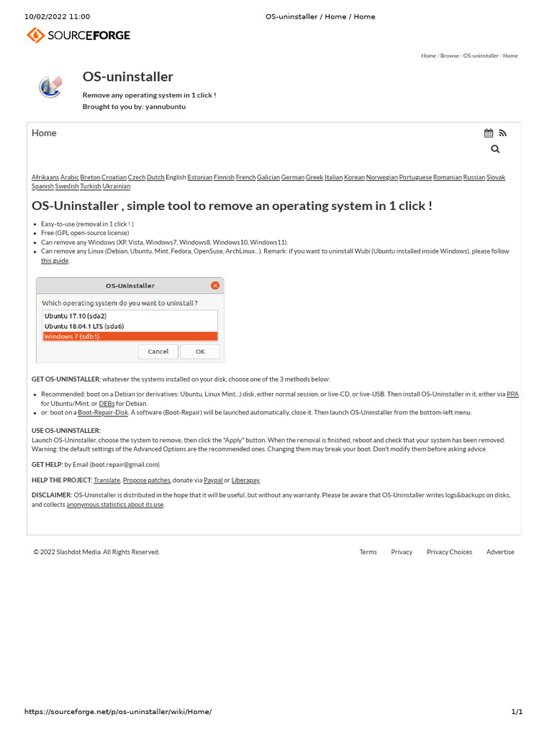 OS-uninstaller - Home - Home | PDF | System Software | Operating System ...
