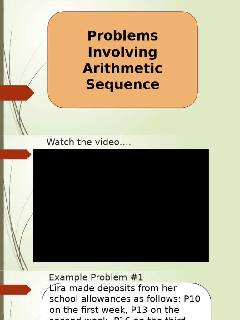 Arithmetic Sequence Problem Solving | PDF