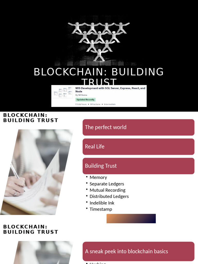 Blockchain For Building Trust | PDF