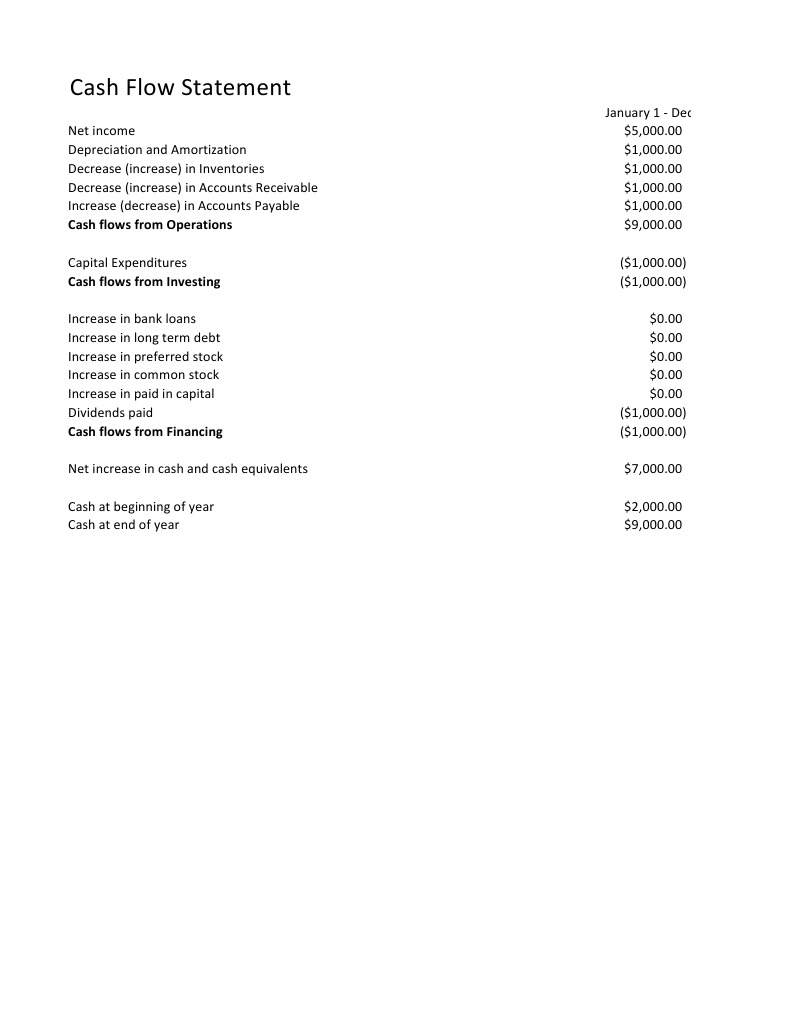 2009 Cash Flow Statement Analysis | PDF | Finance & Money Management