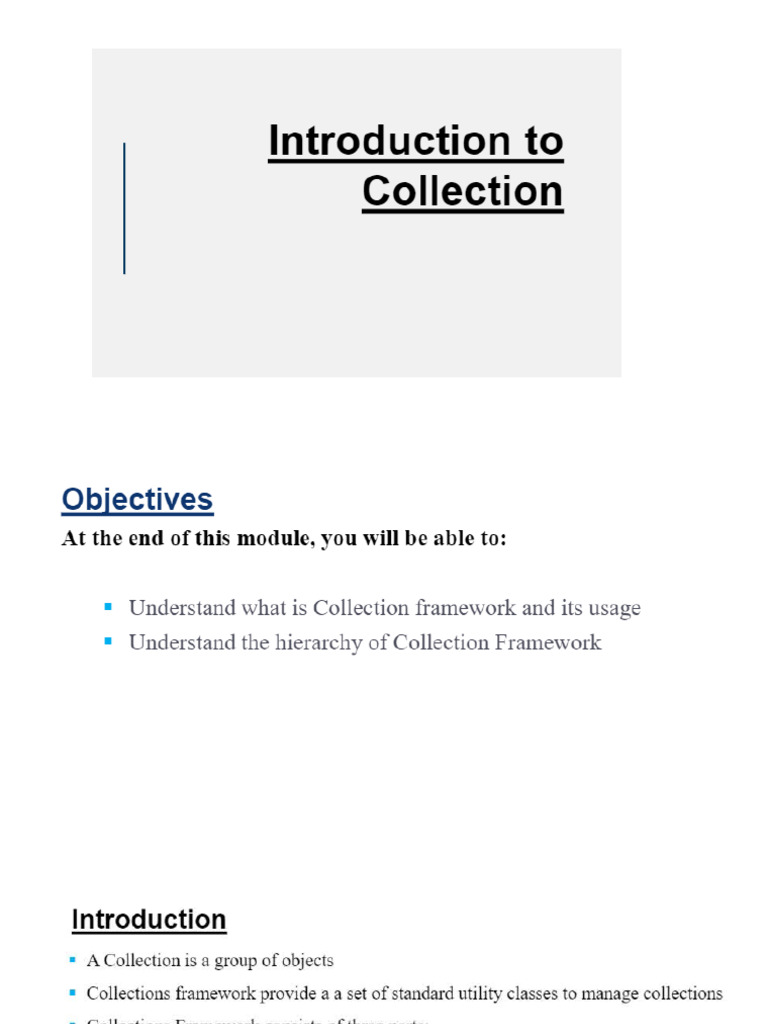 Introduction To Collections | PDF