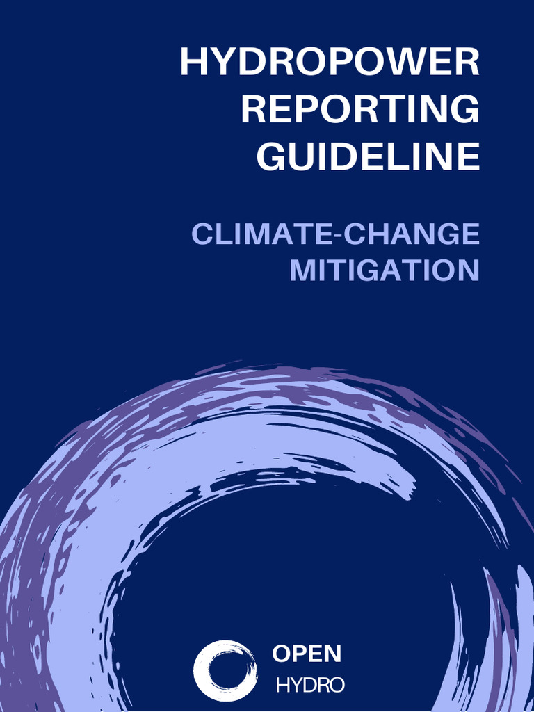 Hydropower Reporting Guideline Climate Change Mitigation | PDF ...