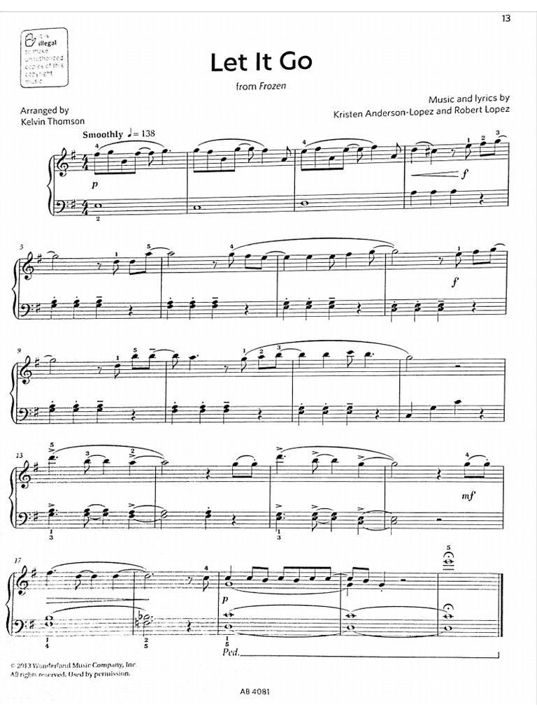 Grade 1 - Let It Go | PDF