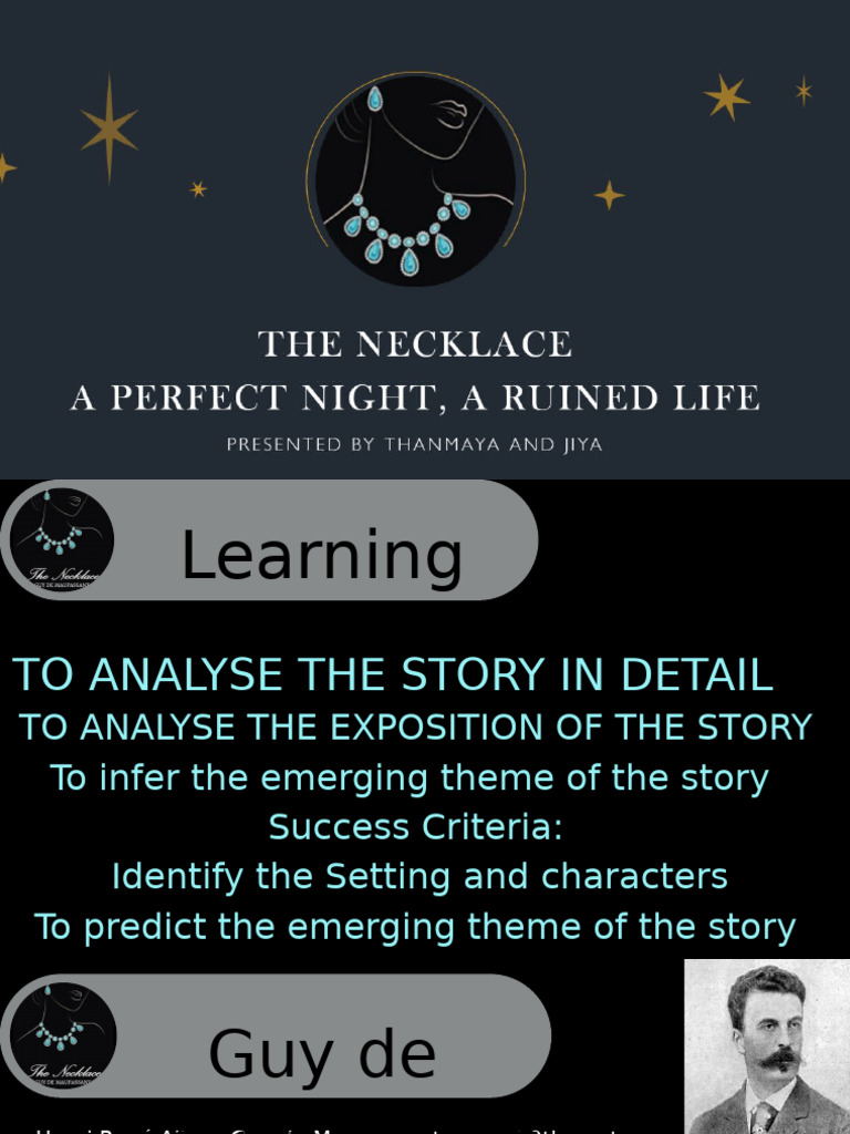 The Necklace (1) 1 | PDF | Guy De Maupassant