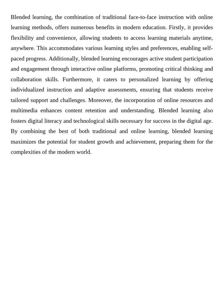 Blended Learning | PDF