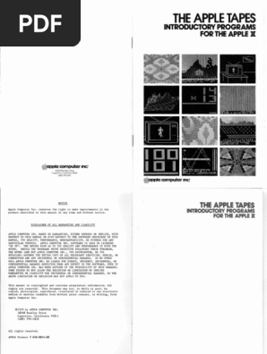 Apple II Introductory Programs Manual | PDF | Software | Basic