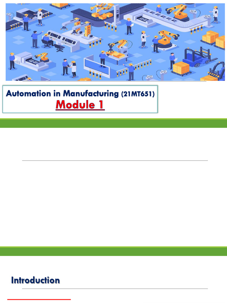 AIM - Module - 1 | PDF | Automation | Mechanical Engineering