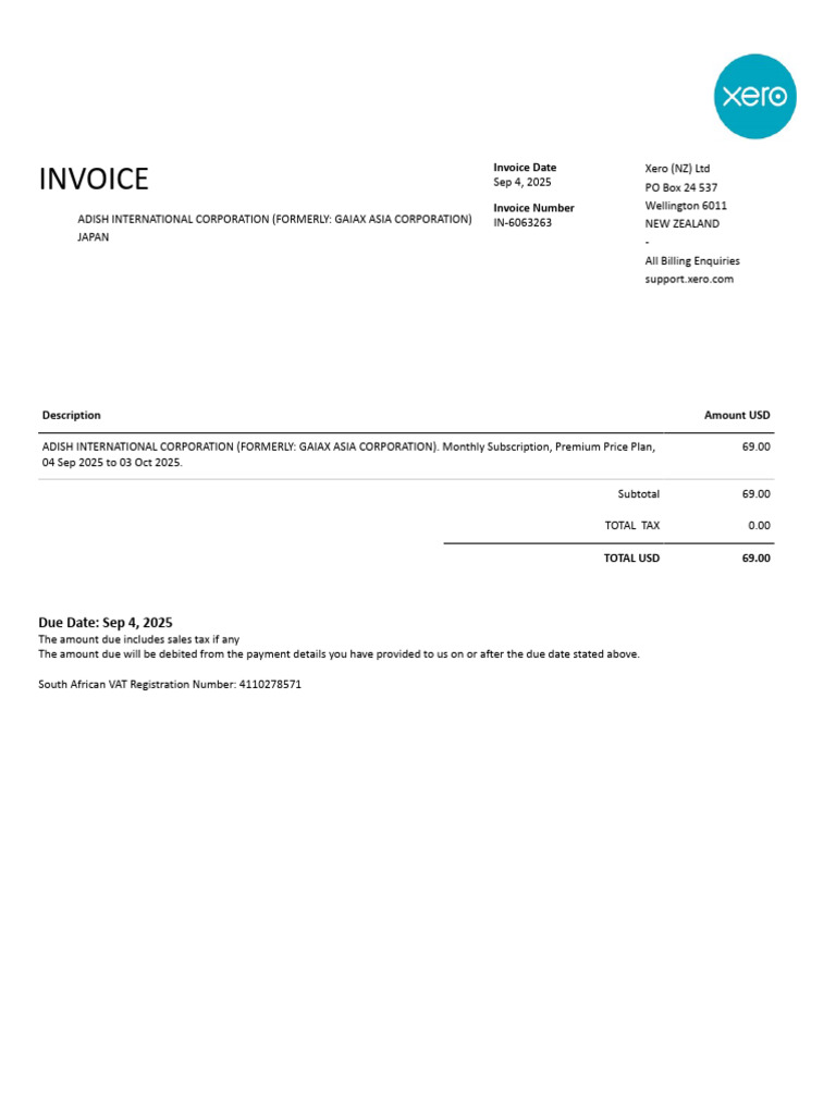 Adish International Invoice IN-6063263 | PDF