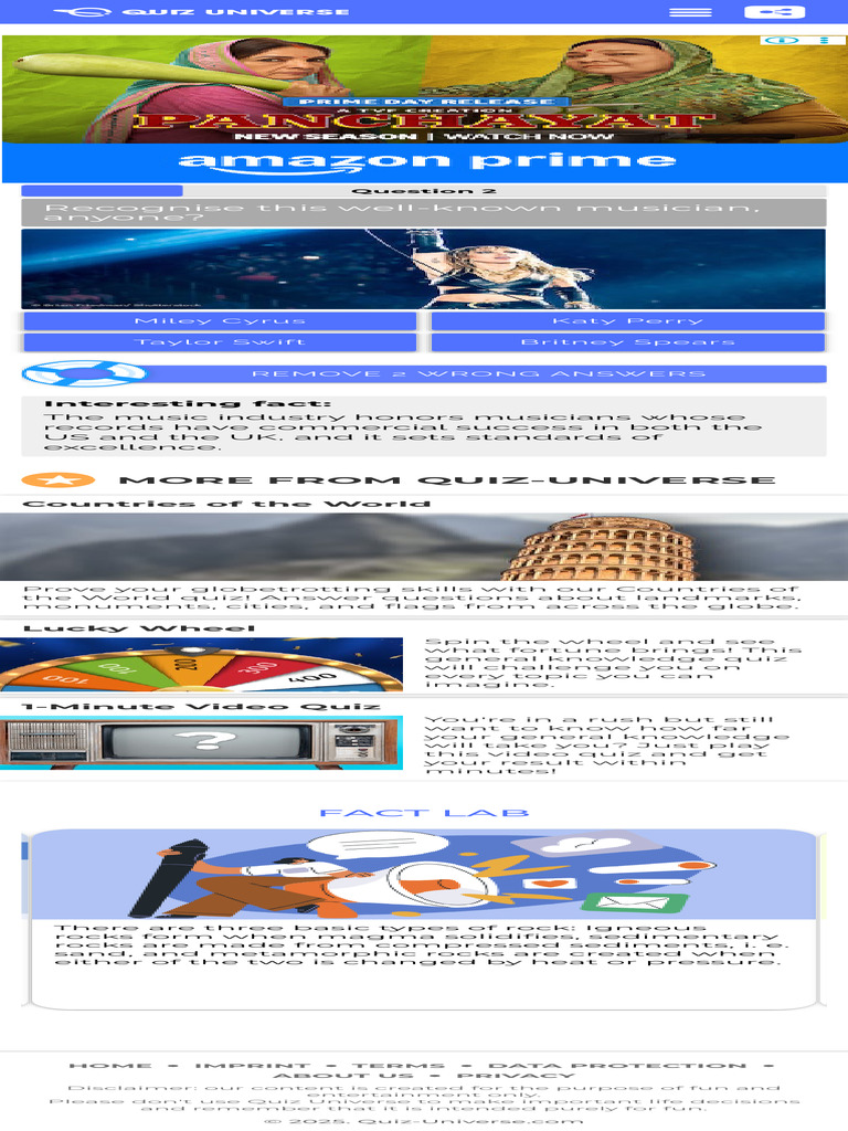 Fun Trivia Quiz | PDF