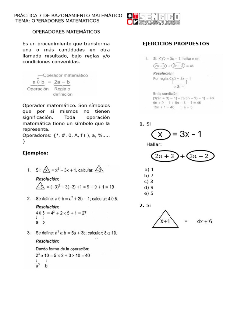 Operadores | PDF
