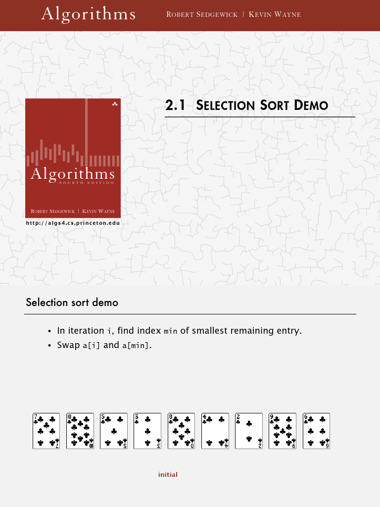21 Demo Selection Sort | PDF | Algorithms And Data Structures | Algorithms