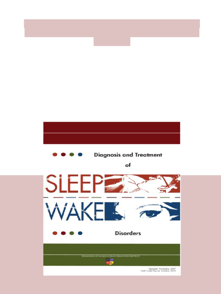Diagnosis and Treatment of Sleep Wake Disorders First Edition ...