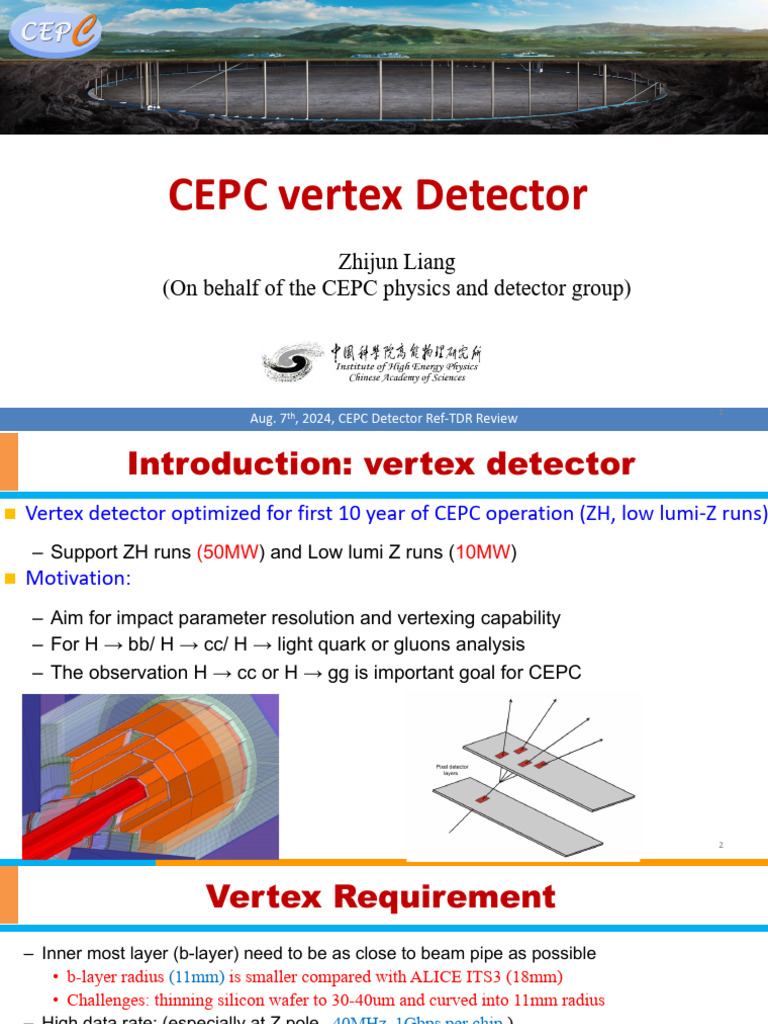 CEPC Vertex Detector Overview | PDF | Applied And Interdisciplinary ...