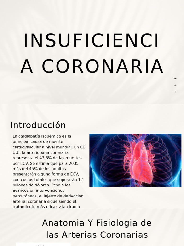 Insuficiencia Coronariaaaaa | PDF | Infarto de miocardio | Enfermedades ...