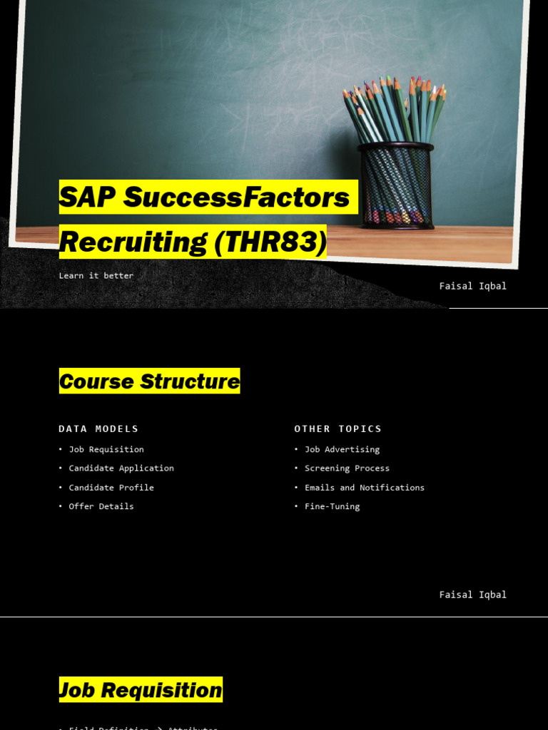 SAP SuccessFactors Recruiting Overview | PDF | Recruitment ...