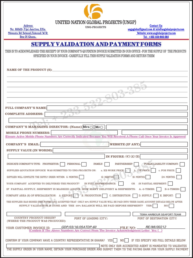 No-1 Valdation & Payment Forms | PDF | Invoice | Business