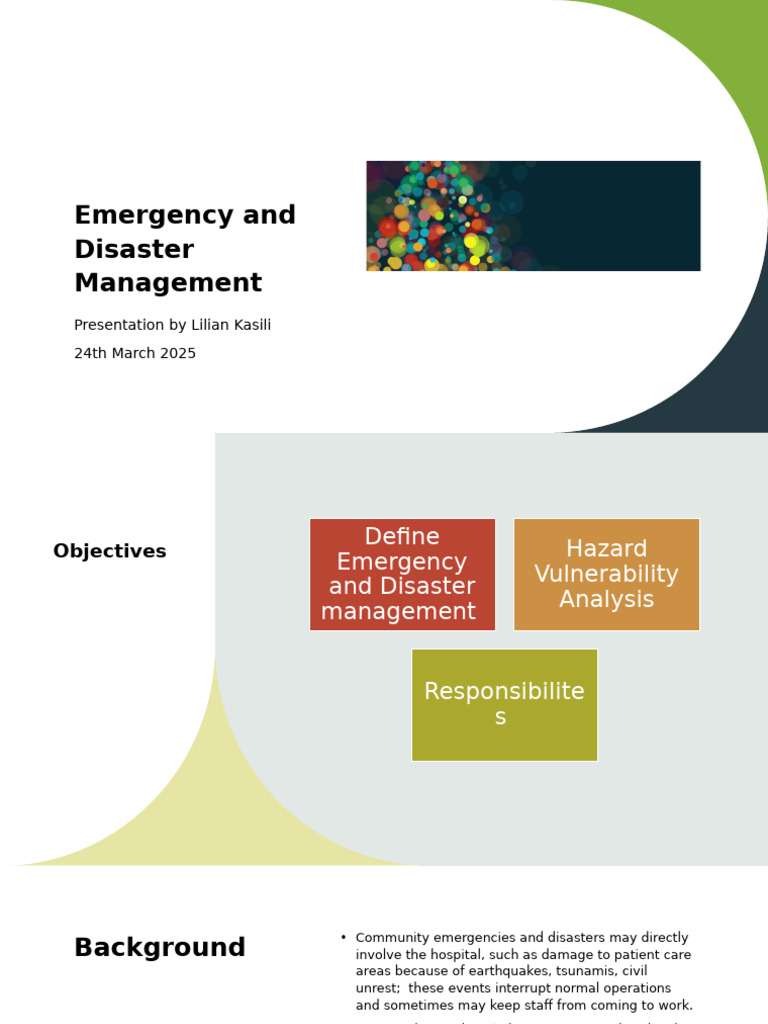 Emergency and Disaster Plan | PDF | Emergency | Emergency Management