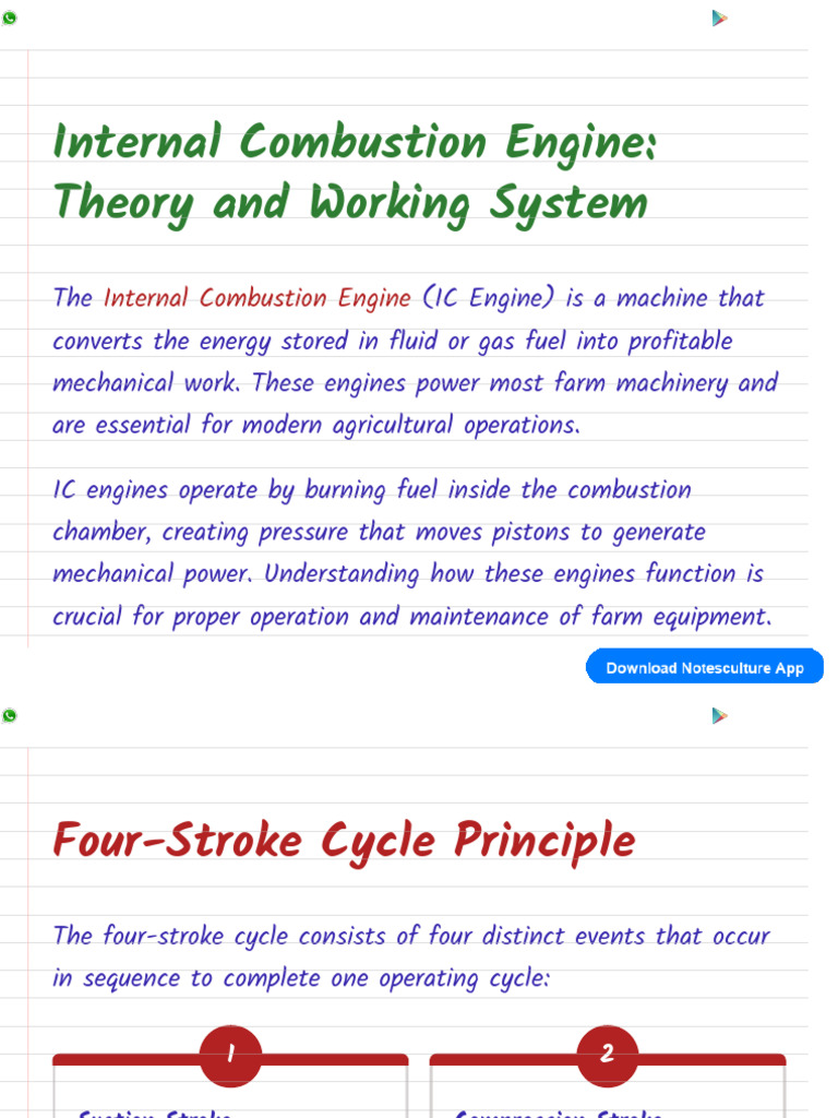 Internal Combustion Engine Basics | PDF | Internal Combustion Engine ...